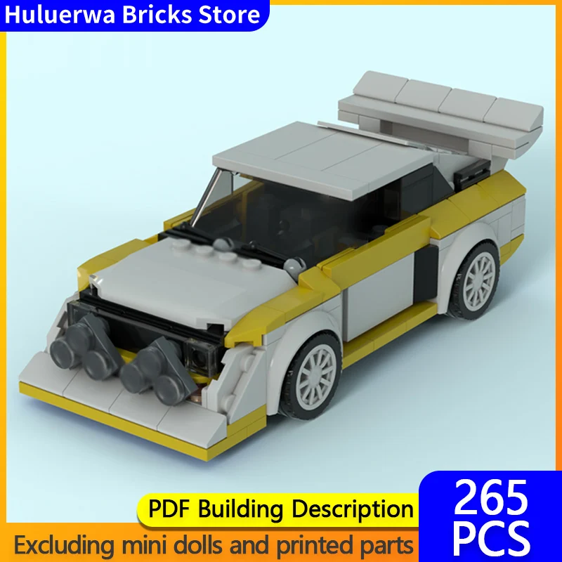 

Speed Hypercar Model MOC Building Bricks QS1 Rally Racing Car Modular Technology Gifts Holiday Assemble Children Toys Suit