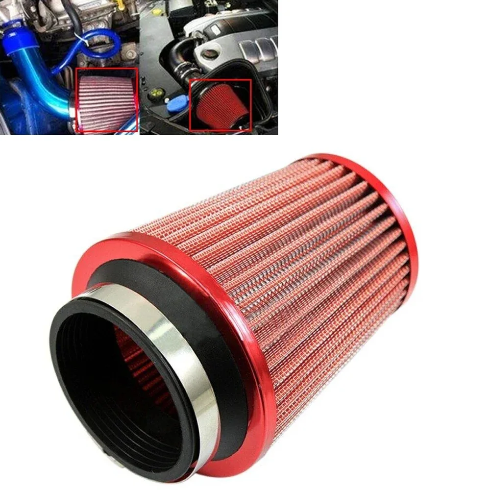 Universal Car Air Filters 76mm for Supercharger High Flow Cold Intake Filter Induction Kit Sport Power Mesh Cone 3 Inch