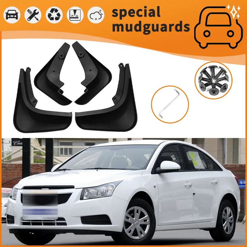 

For 09-18 Chevrolet Cruze models Mudguards Fender Mudflaps Front Rear Flares Splash Guards Cover Car Accessorie