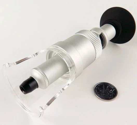 Vertical magnifying glass 2008-50X desktop microscope with graduated 2008-50