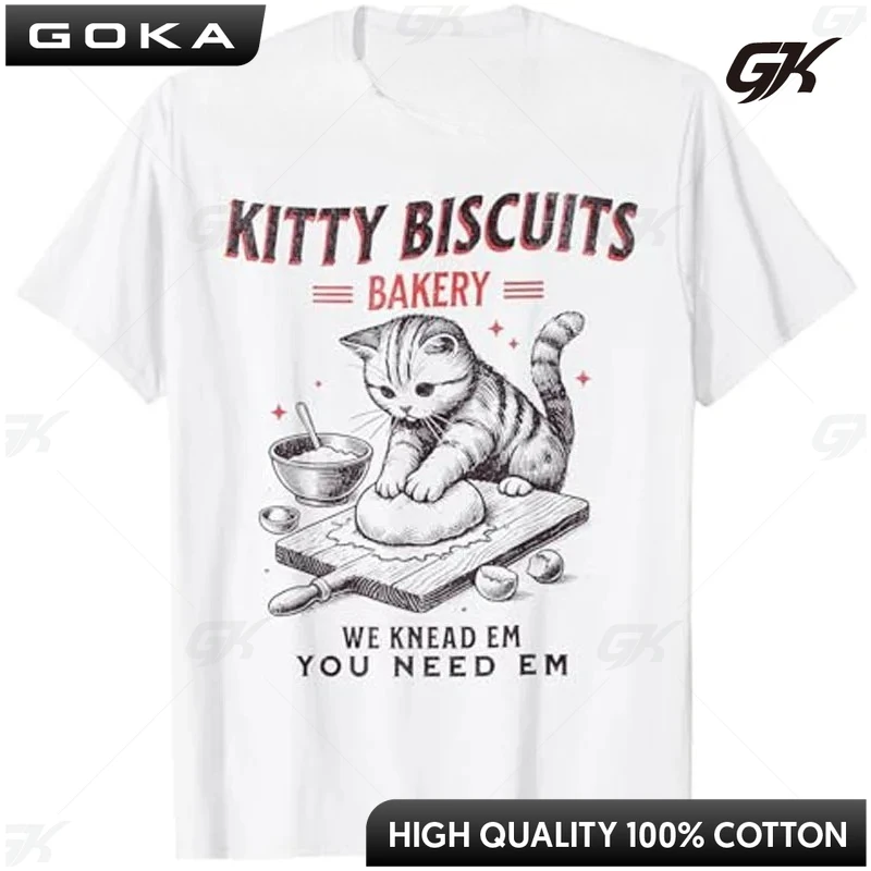 كيتي البسكويت نحن دلك إلي تحتاج إم القط عاشق الخبز تي شيرت لطيف هريرة المحملة القط البسكويت للنساء والخبازين الهدايا