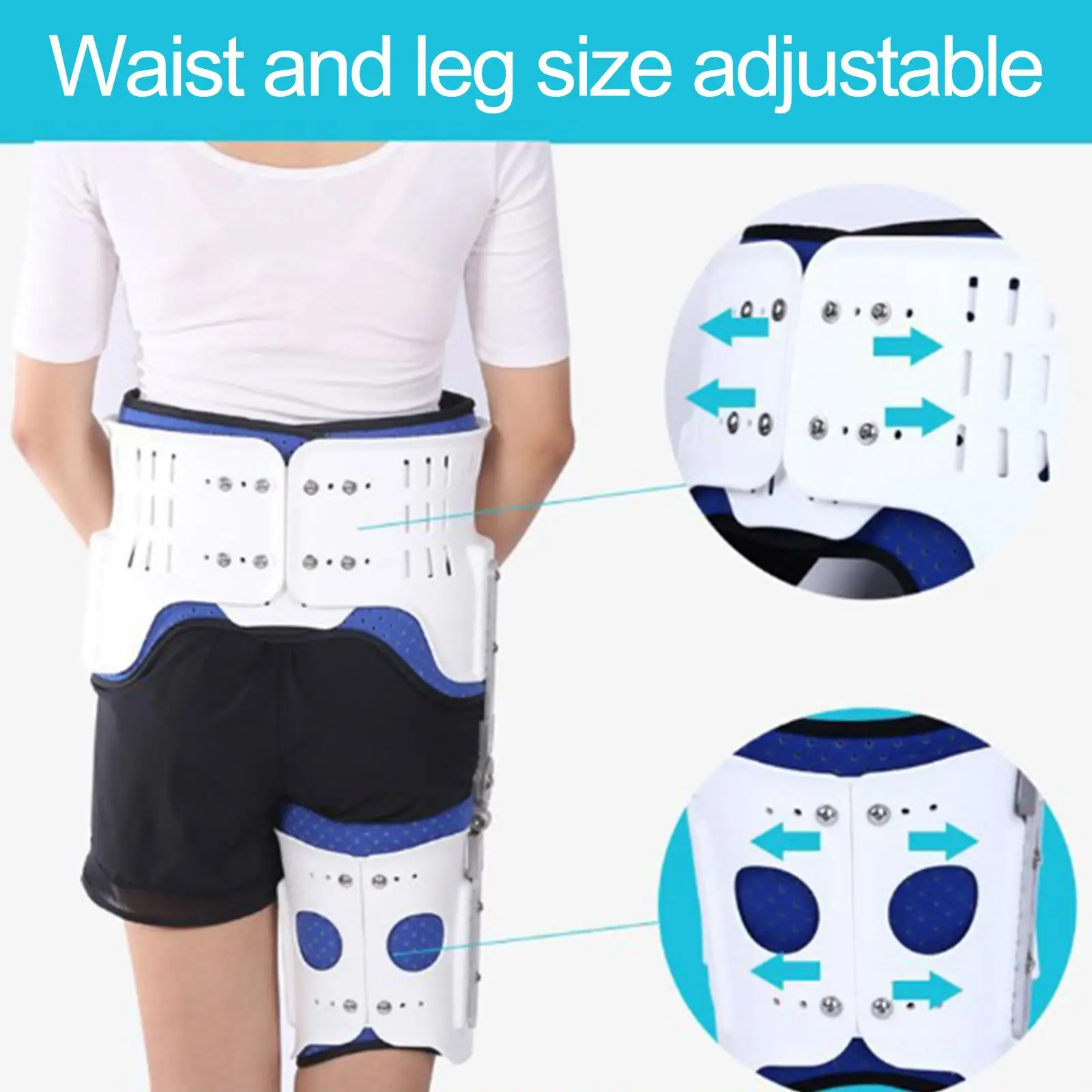 Hip Fixation Brace Thigh Fractures Wrap Compression Joints Belt Men