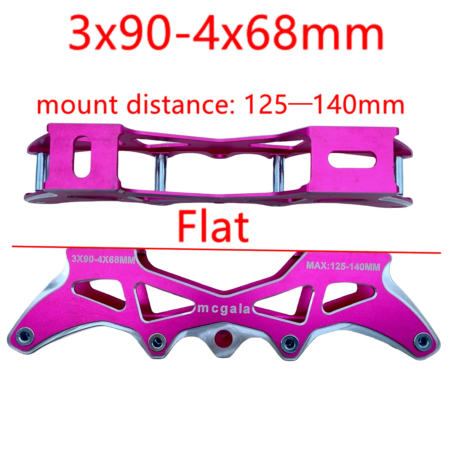 Children's skate frame speed slalom frame 3x90-4x68, 3x100-4x72mm, 2 in 1