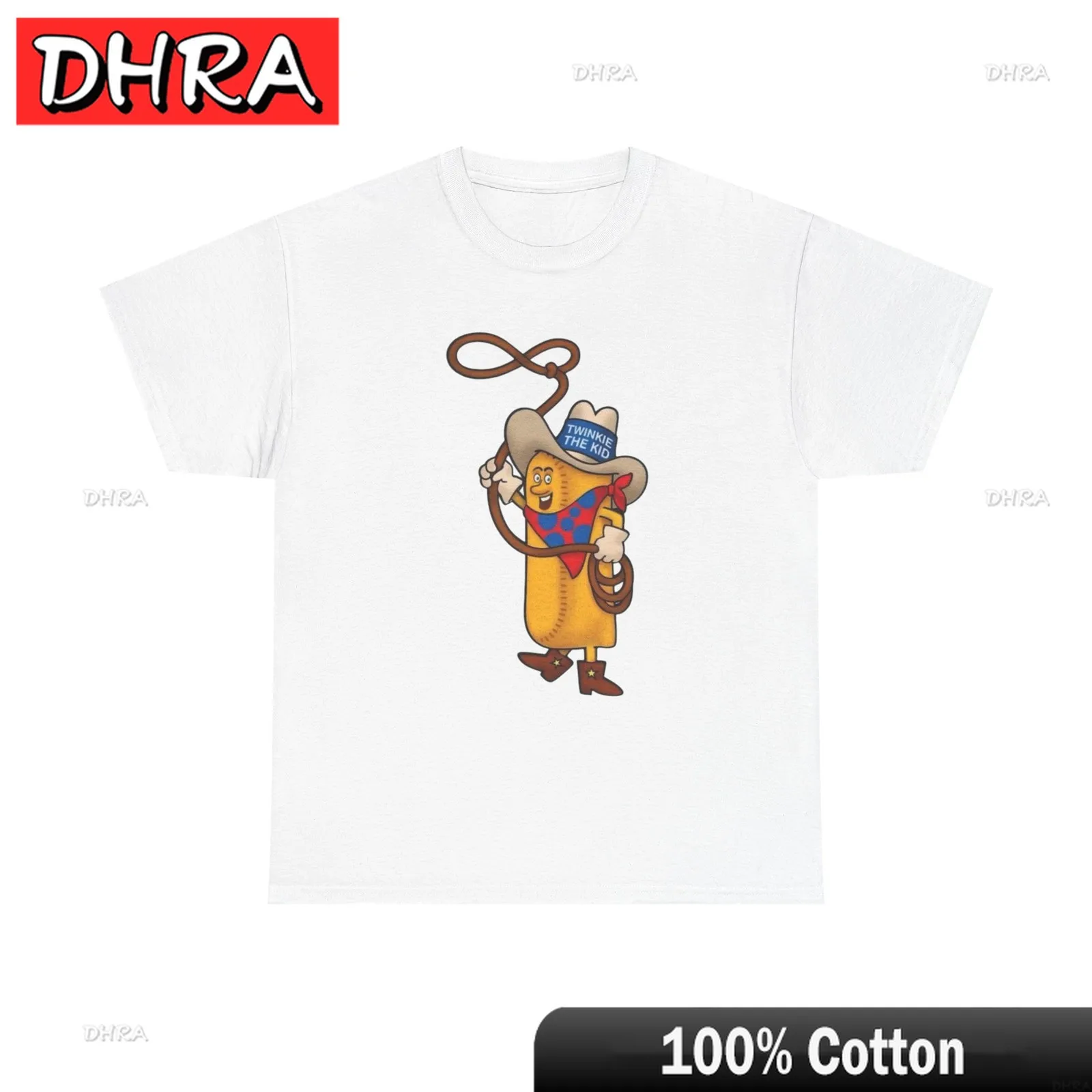 Camiseta gráfica Vintage Twinkie The Kid, Camiseta de algodón pesado Unisex, camisetas coloridas urbanas Y2K, camisetas suaves para Hombre, camiseta Vibe de fin de semana