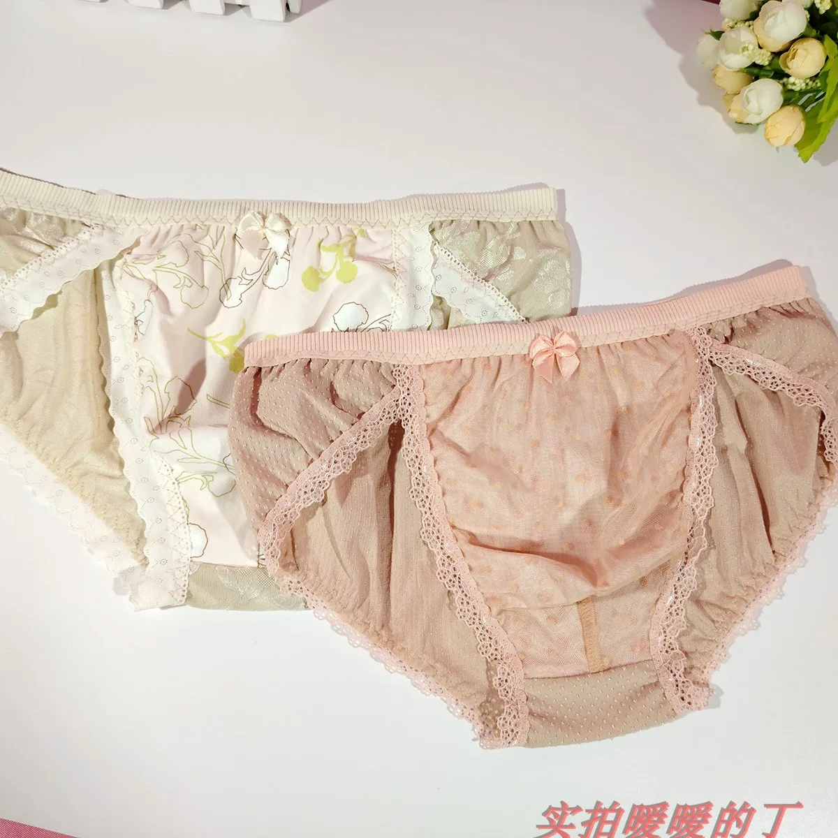 Man's Botie Pink Dots Cotton Touch Panties Briefs BF Gifts Live Show Fkk Private Party LBGQT Harajuku - Image 5