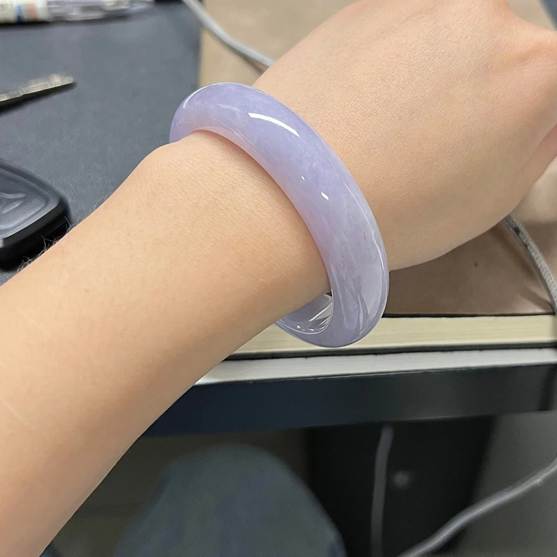 

Ice Seed Jade Bracelets for Women Violet Jade Bangles Natural Gemstone Charms Fashion Amulets Jewelry Chinese Bangle Luxury Gift