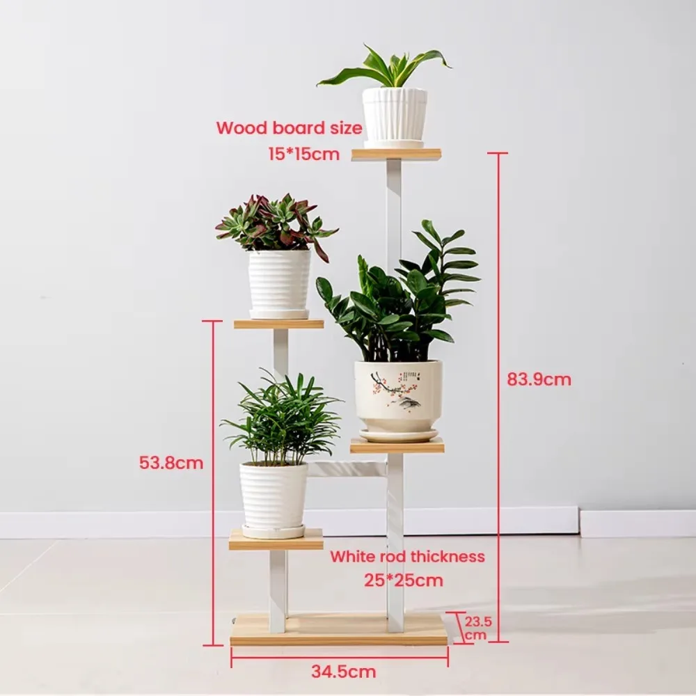 Plant Stand Household Balcony Plant Shelves Modern Simplicity Flower Holder Multi-storey Durable and Sturdy Indoor Flower Stand