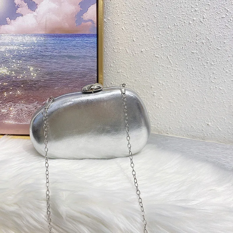 Fashion Irregular Shape Evening Box Clutch Bag Phone Purse Crossbody Messenger Day Chain Wedding Party Women Prom