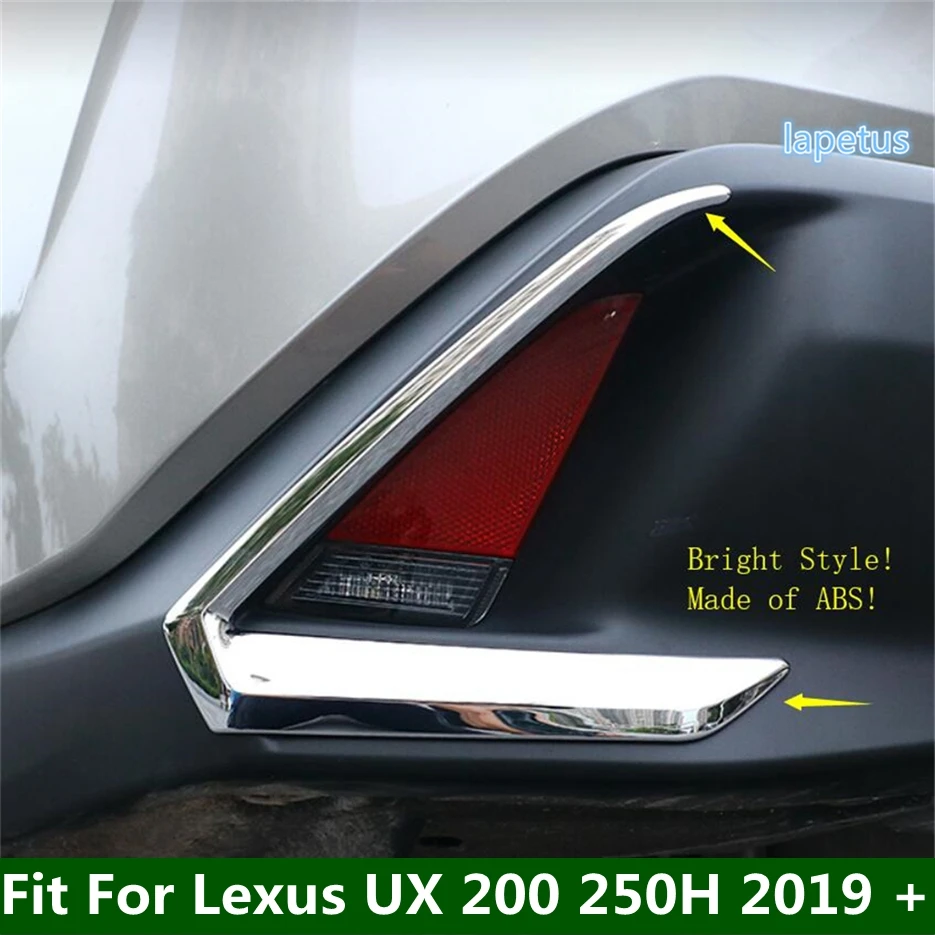 

ABS Chrome Rear Fog Light Lamp Eyelid Eyebrow Decoration Frame Cover Trim Fit For Lexus UX 200 250H 2019 - 2024 Car Accessories