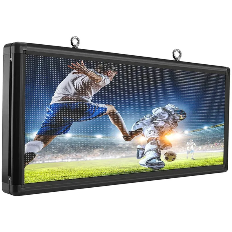 Led Scrolling Sign Programmable Outdoor Digital word for Businesses Advertising Screen Message Window Open Display (103x45cm)