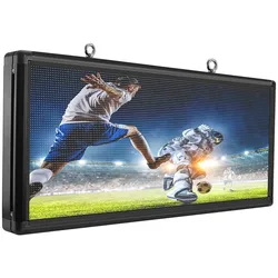 Programável Outdoor LED Scrolling Sign, palavra Digital para Empresas Publicidade, Tela, Janela Abrir Display, Mensagem, 103x45cm