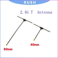 2.4G T Antenna 40mm 90mm for ELRS EP1 EP2 Receiver, IPX/U.FL Connector Omnidirectional for TBS Tracer FPV