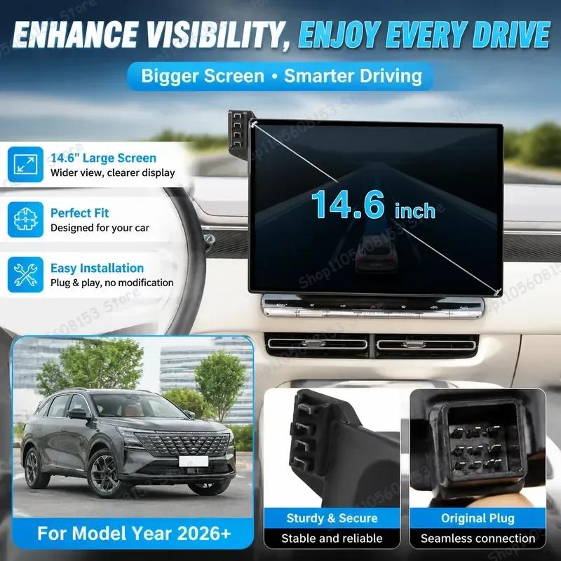 For Changan CS75 Plus 4th Gen 2026 2027 Car Phone Holder Adjustable Clip Mount Stable No Shake Dashboard Vent Air Vent