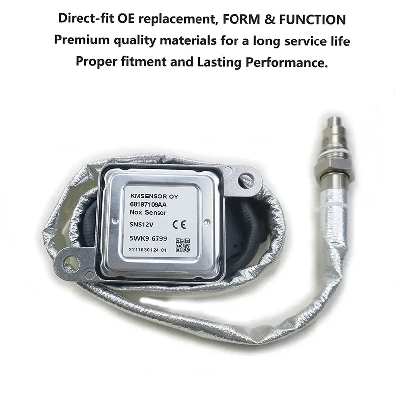 NOx Sensor for 68197109AA 5WK96799 Nitrogen Oxygen Sensor Compatible with Crystal Ram