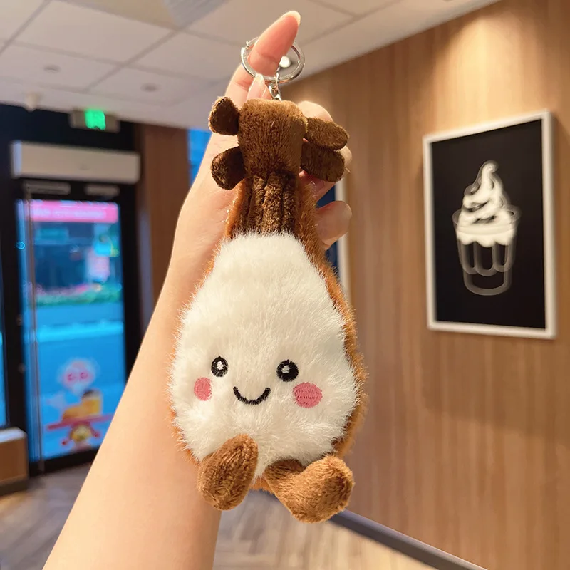 1 stks 15 CM Nieuwe Leuke Knuffels Gitaar Sleutelhanger Hanger Cartoon Gevulde Pop Sleutelhanger Tas Decoraties Rugzak Auto Charme Ornamenten