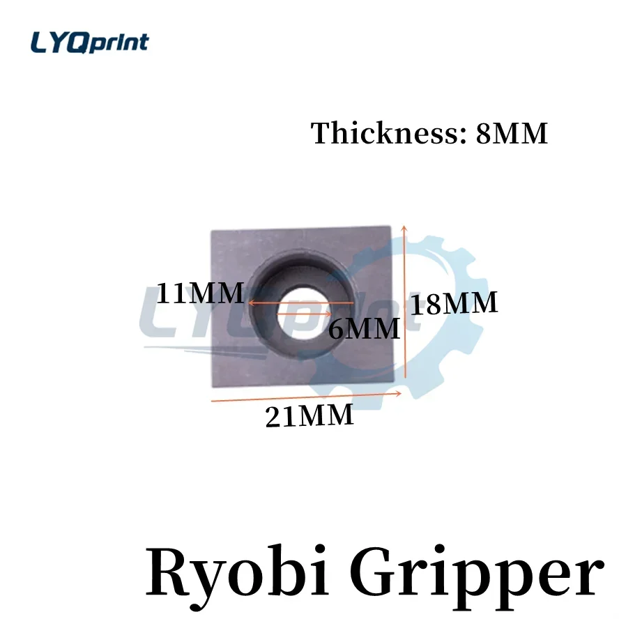 Best Quality Gripper Pad Spare Parts For Offset Ryobi Machine 21*18*8MM