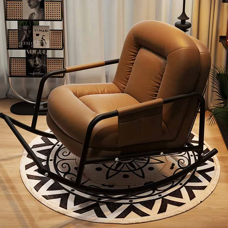 Support Living Room Chairs Armrest Adults Luxury Design Comfy Chair Rocking Floor Italian Woonkamer Stoelen Home Furniture