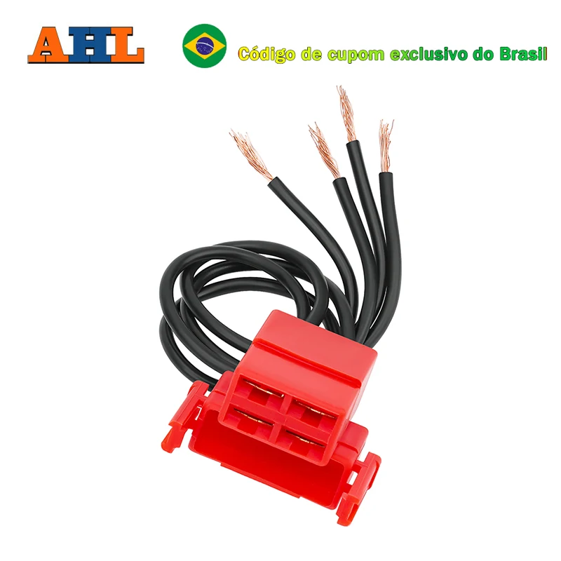 Arnês de fiação do conector da tomada do relé do solenóide do acionador de partida de 4 vias para honda cb750sc vf750c vfr750 vfr750f rvf750r vt750 xrv750 cb900