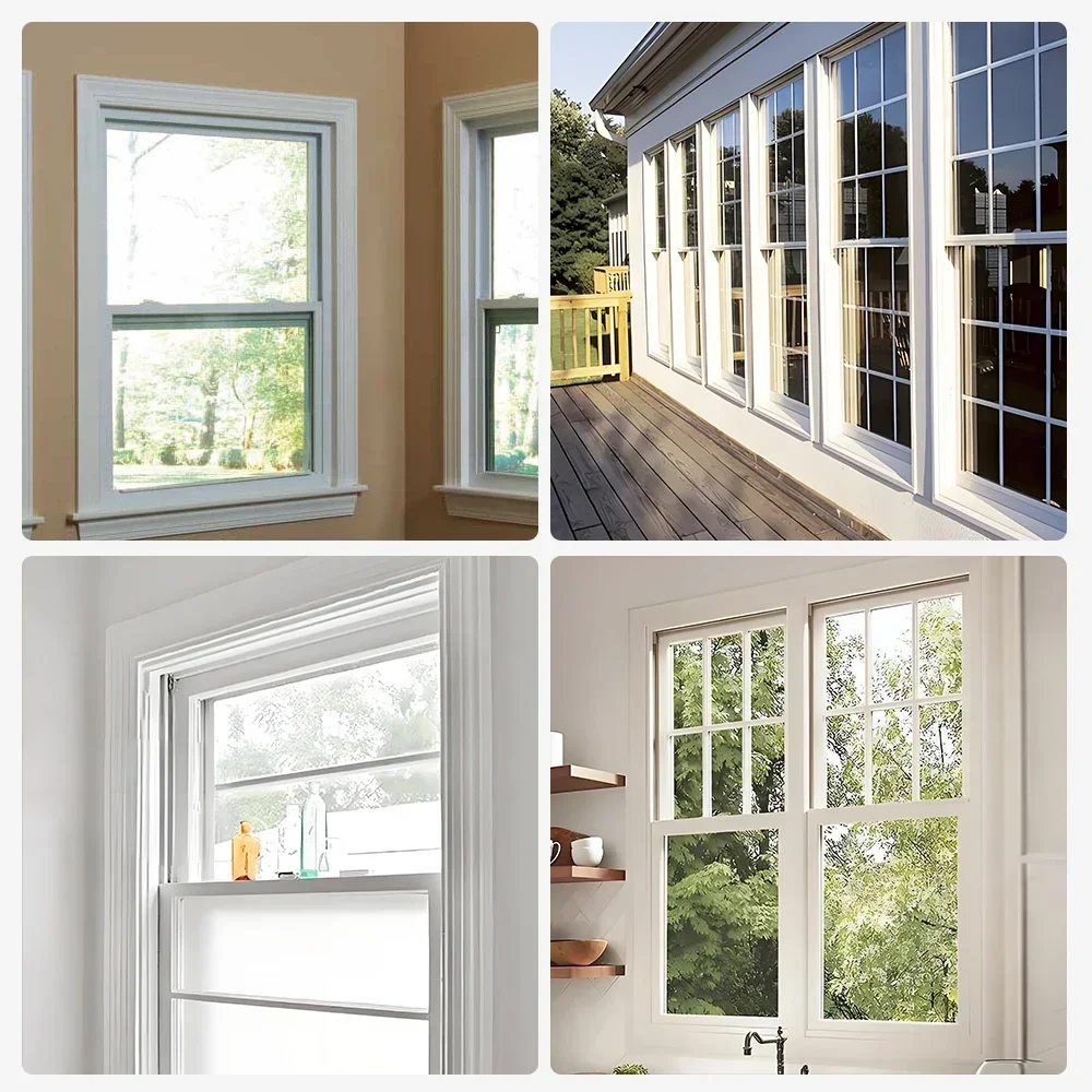 Factory Price Modern Single Hung Window Soundproof Aluminum Alloy Double Windows For House