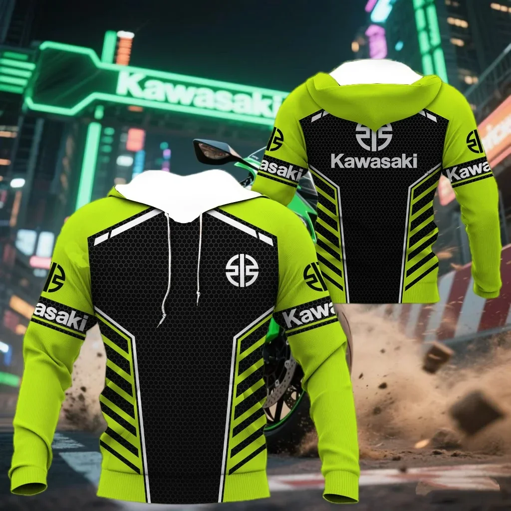 

Kawasaki Summer Hot Selling Quick Drying Breathable Hooded Sweatshirt for Men and Women Outdoor Cycling Sports Hooded Sweatshirt