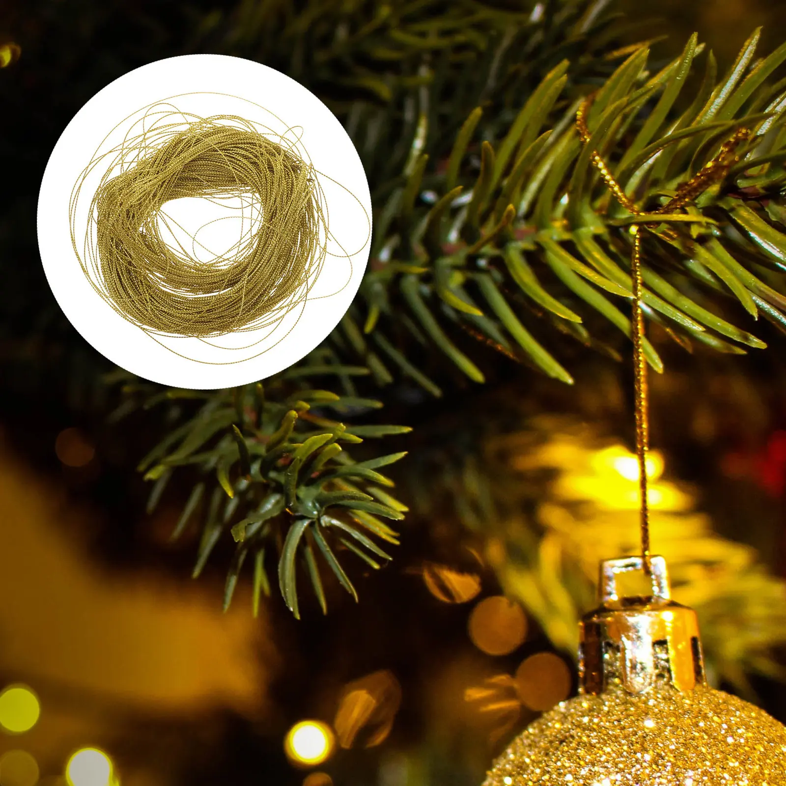 Gold Cord 100M Metallic Jewelry Making 1MM Width Glossy Shining String Beading Craft Gift Wrap Candy Packaging