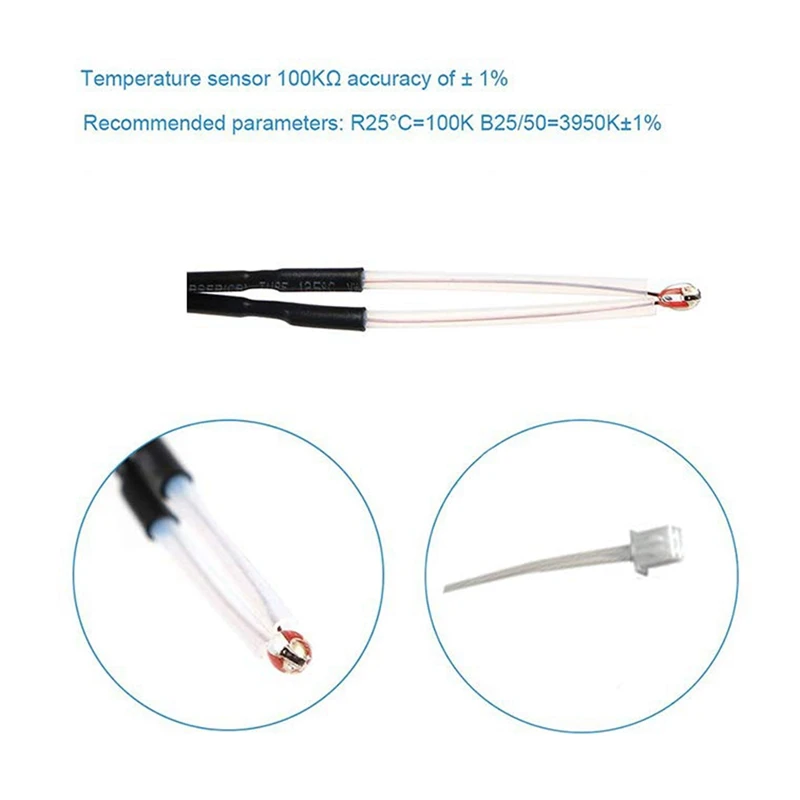 24V 40W Cartridge Heater Thermistor NTC 100K 3950 Wire 1M for Ender 3 Ender 3 Pro 3D Printer Accessories