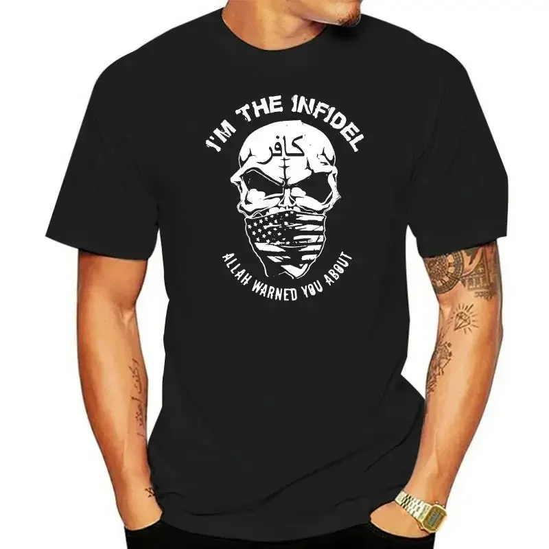 T Shirt New Summer Hot Sale T-shirt New Infidel Usa Flag I'M The Indifidel Retno T-shirt Fashion Casual Men Tee Shirt