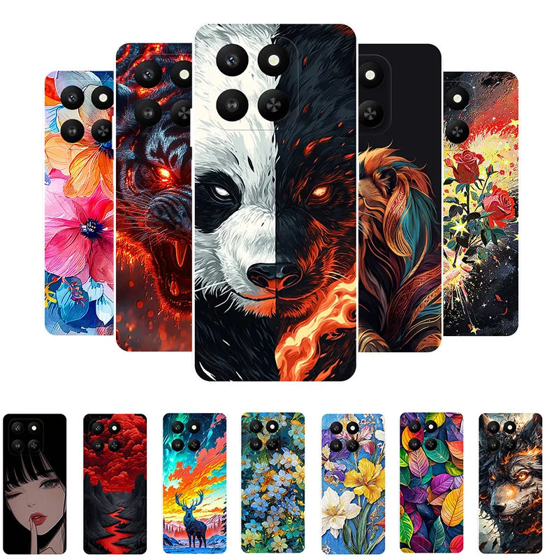 For Honor 400 Smart Phone Case Panda Soft Silicone Full Protection Back Cover for Honor 400Smart Coque Honor400 Smart Fundas