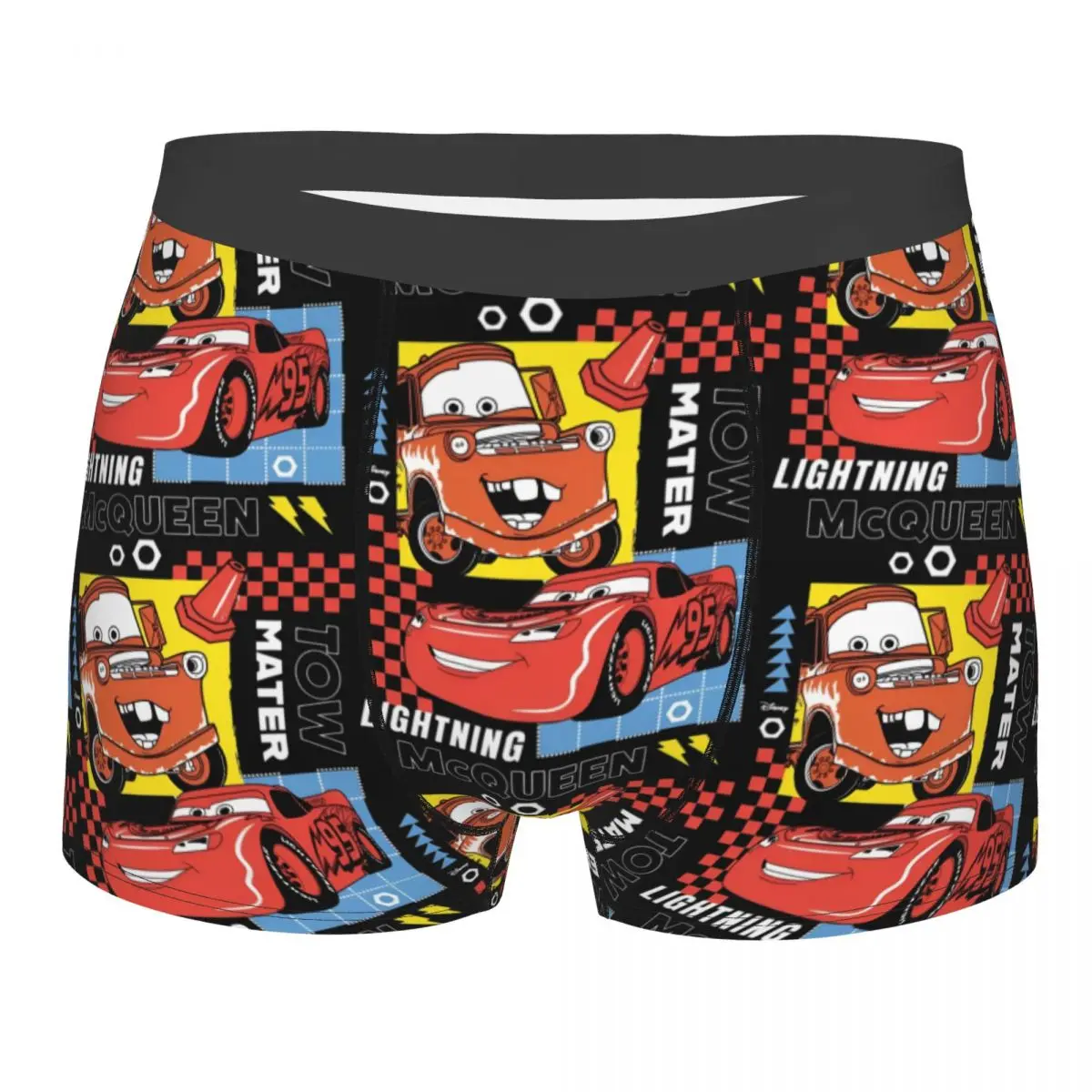 

Крутые боксеры Pixar Cars Lightning Mcqueen, шорты, мужские трусы, удобные трусы, нижнее белье