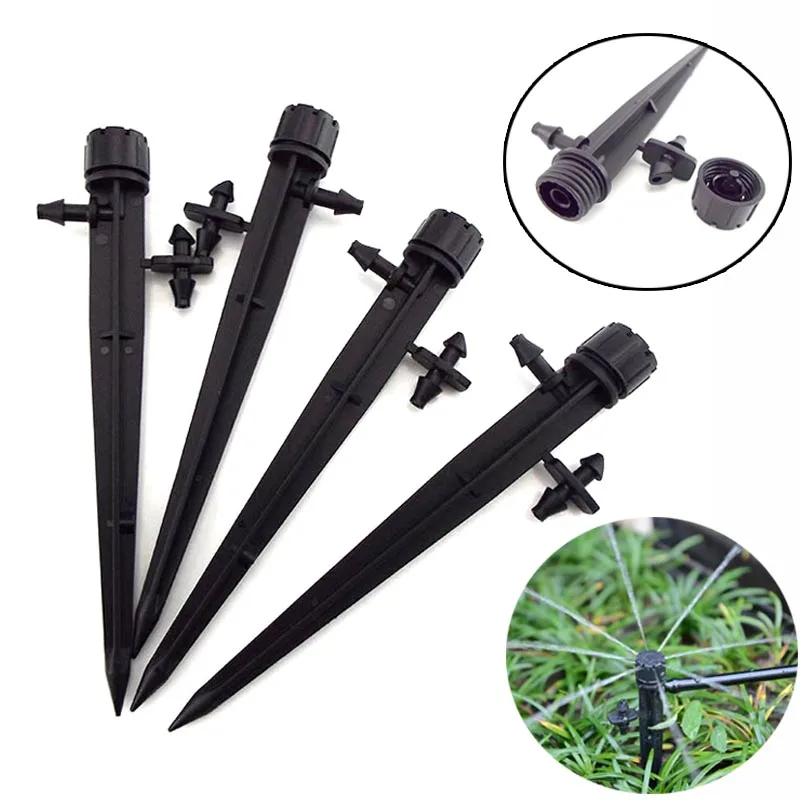 Garden Irrigation 360 Degree Scattering Sprinkler Splice 4/7mm Hoses Home Gardening Agriculture Irrigation Sprayer S1