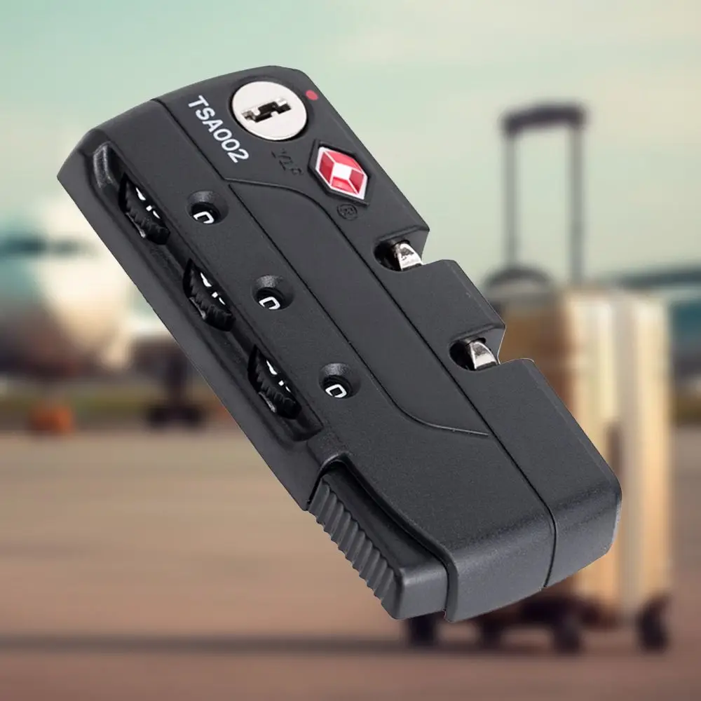Practical TSA 3 Digit Combination Lock Security Tool Bag Lock Suitcase Luggage Coded Lock Cabinet Locker Luggage Accessories