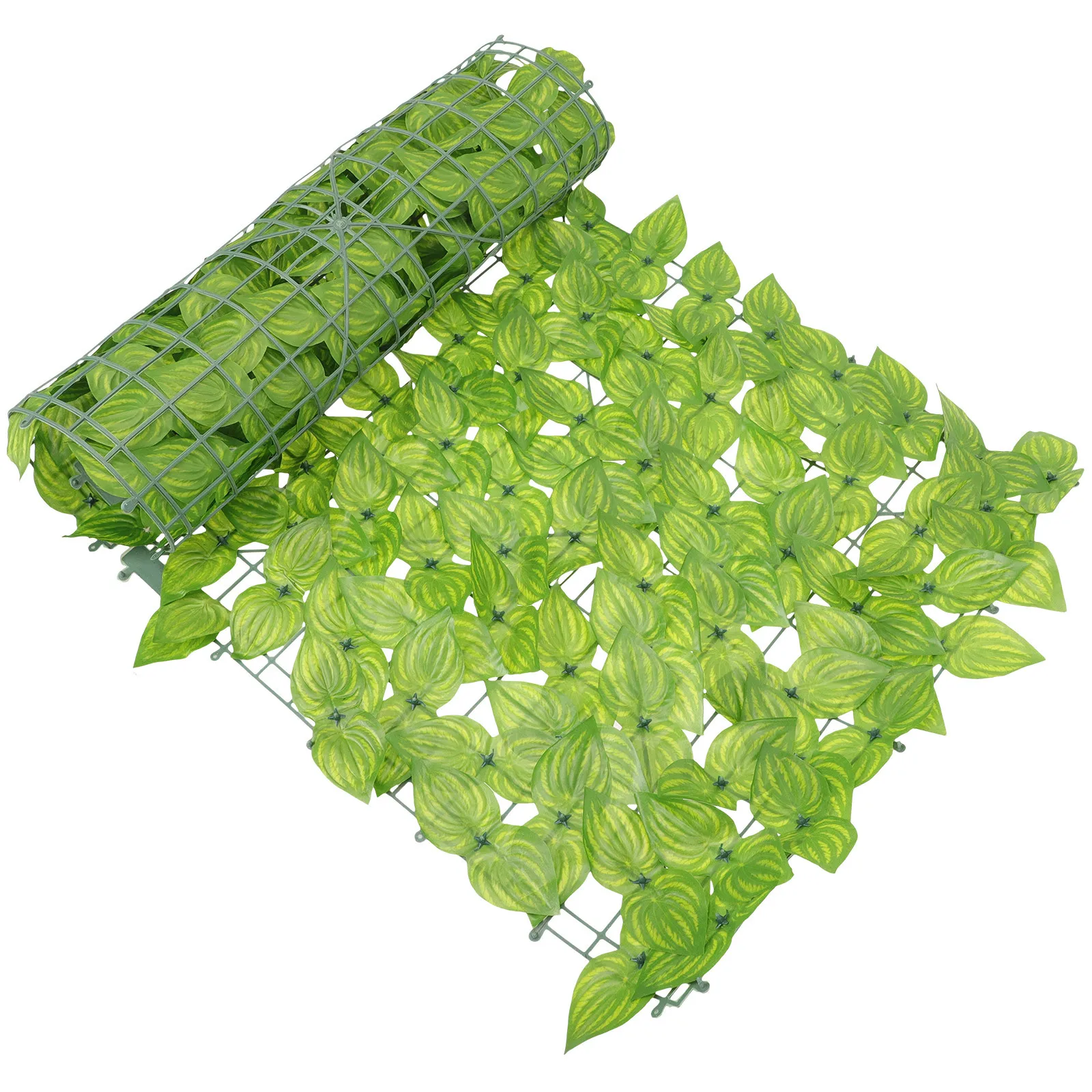 1 مجموعة سياج أوراق خضراء مقلد أوراق اصطناعية جدار نابض بالحياة نبات مقلد جدار ديكور حديقة المنزل في الهواء الطلق #2