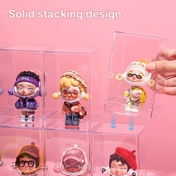 Stackable Acrylic Mystery Box Storage Display Frame Single Transparent Stand Case Dust Proof Toys Collectible Artcrafts Boxes