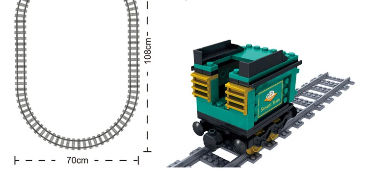 Technische City Power Train High-Tech-Eisenbahnstrecken-Bausteine, U-Bahn-Fahrzeug, Bausteine ​​zum Zusammenbauen, Spielzeug, Geschenke für Teenager und Erwachsene – Detail 6