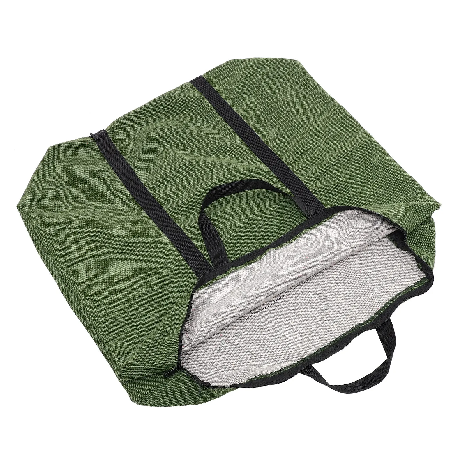 

Large Travel Duffle Bag Canvas Olive Green Zipper Durable Storage for Clothes Books Mobile Phone Household Quilt Bag