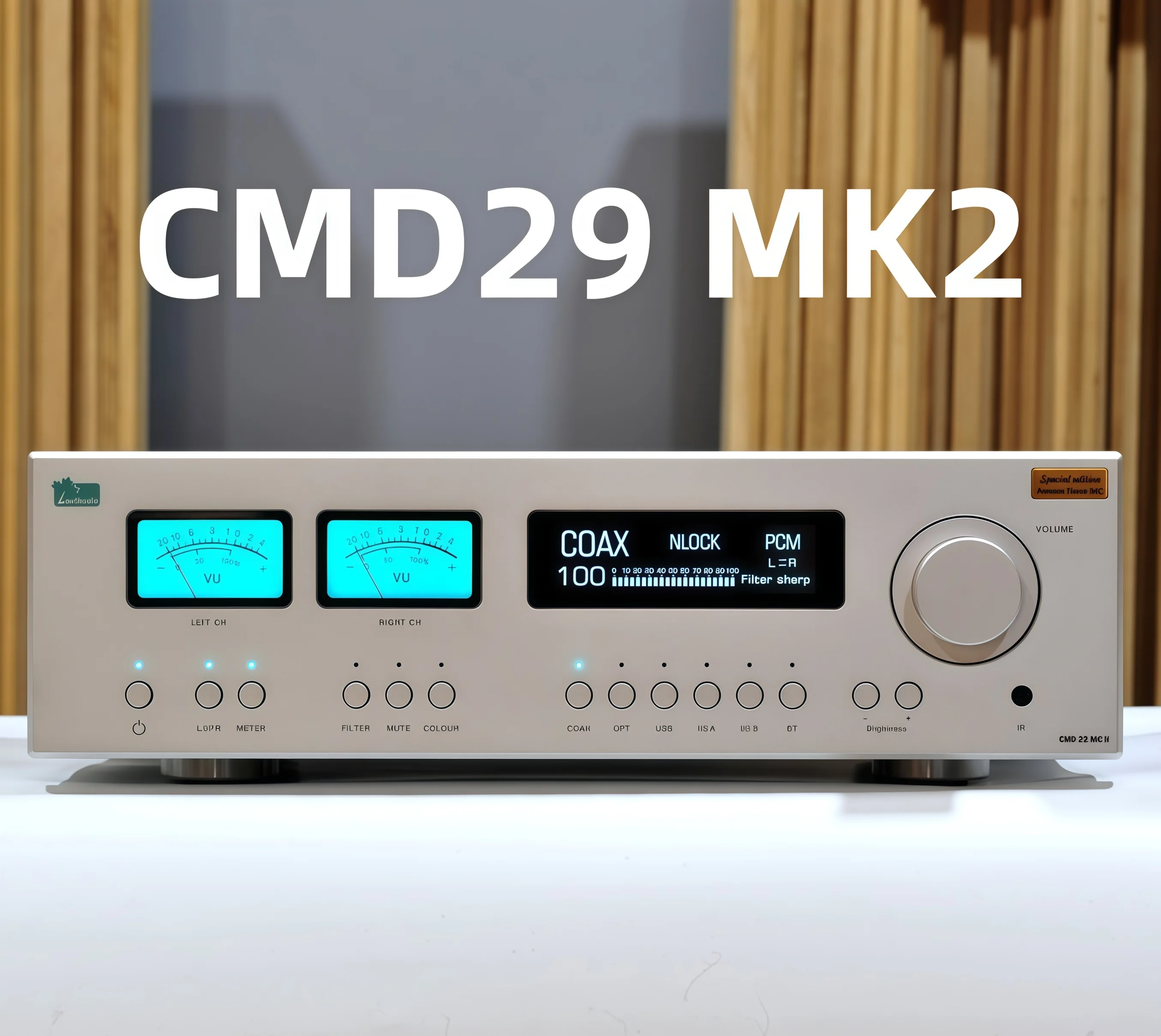 Leafaudio CMD29 MK2 Dual Core AK4499EX DSD Balanced Hifi Music Audiophile Decoder DAC Bluetooth VU meter Header