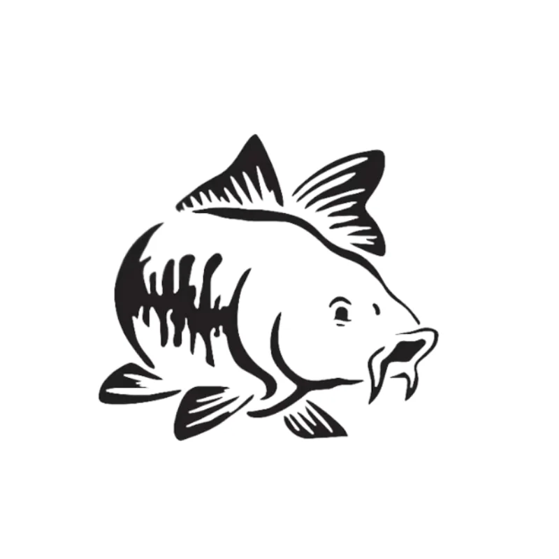 

Vinyl Carp Fish Decal, Durable Outdoor Adhesive Sticker for Cars, Motorcycles, Laptops, Luggage, Windows & Skateboards