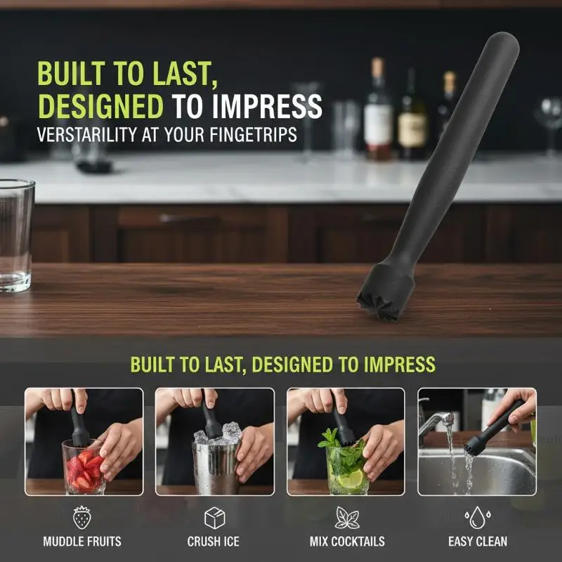 Stylish Kitchen Gadget Muddler for Efficient Fruit Lemon Mashing in Barware