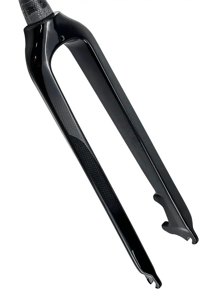 AliExpress NONE Carbon Fiber BALUGOE Rigid Fork MTB Bike Quick Detachable Front Fork Straight Tube Spinal Canal Shiny Matte 26/27.7/28 Inches
