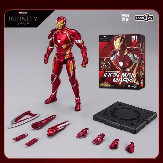 Original FondJoy Iron Man Tony Stark Legende MK42 MK43 MK50 MK6 DIY baustein Spielzeug Action Figure Sammlung Anime Modell 10