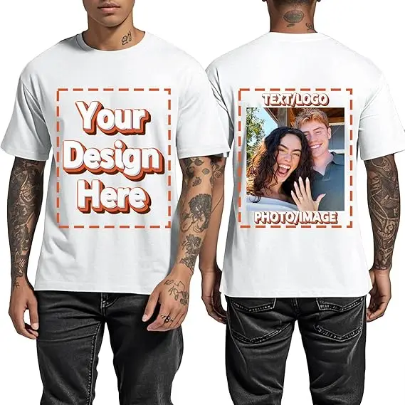 Custom Men's T-Shirt with Front and Back Print description 21