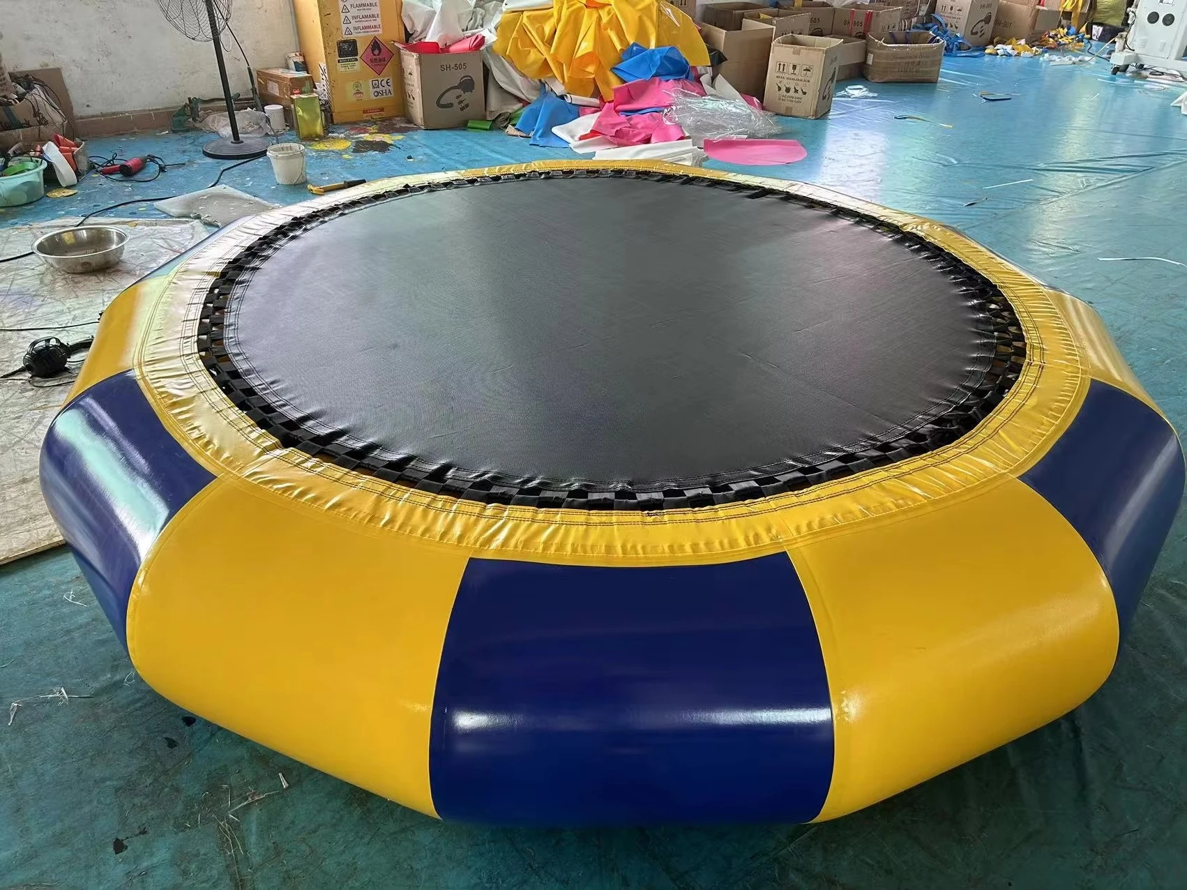 High End Adults Kids Water Trampoline Inflatable Pvc Floating Tarpaulin for Lake