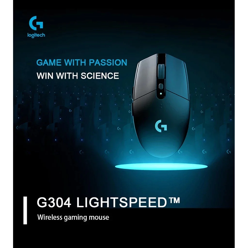 Logitech G304 mouse para jogos sem fio de velocidade leve Hero 12K Sensor12000DPl compatível com PC Mac
