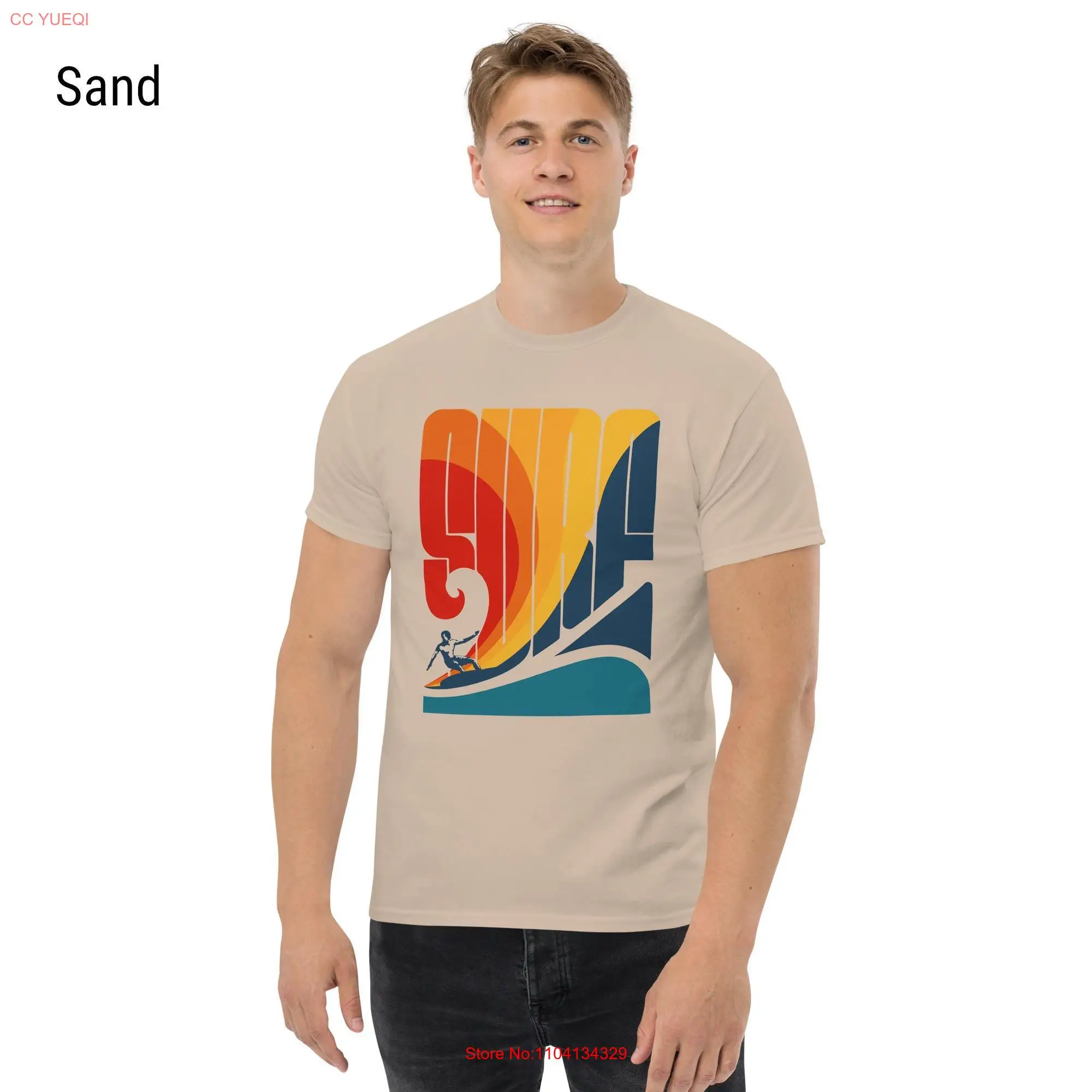 Surfing T Shirt for Surfer Surfboarding Surf Lover Idea Causual long or short sleeves