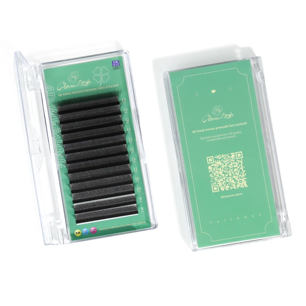 4D W Shaped Eyelash Extensions, Automatic Flowering
