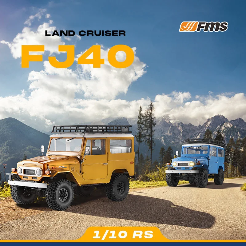 

Радиоуправляемая модель внедорожника FMS 1:10 FJ40, 4WD, водонепроницаемая, для бездорожья, коллекционная, подарок
