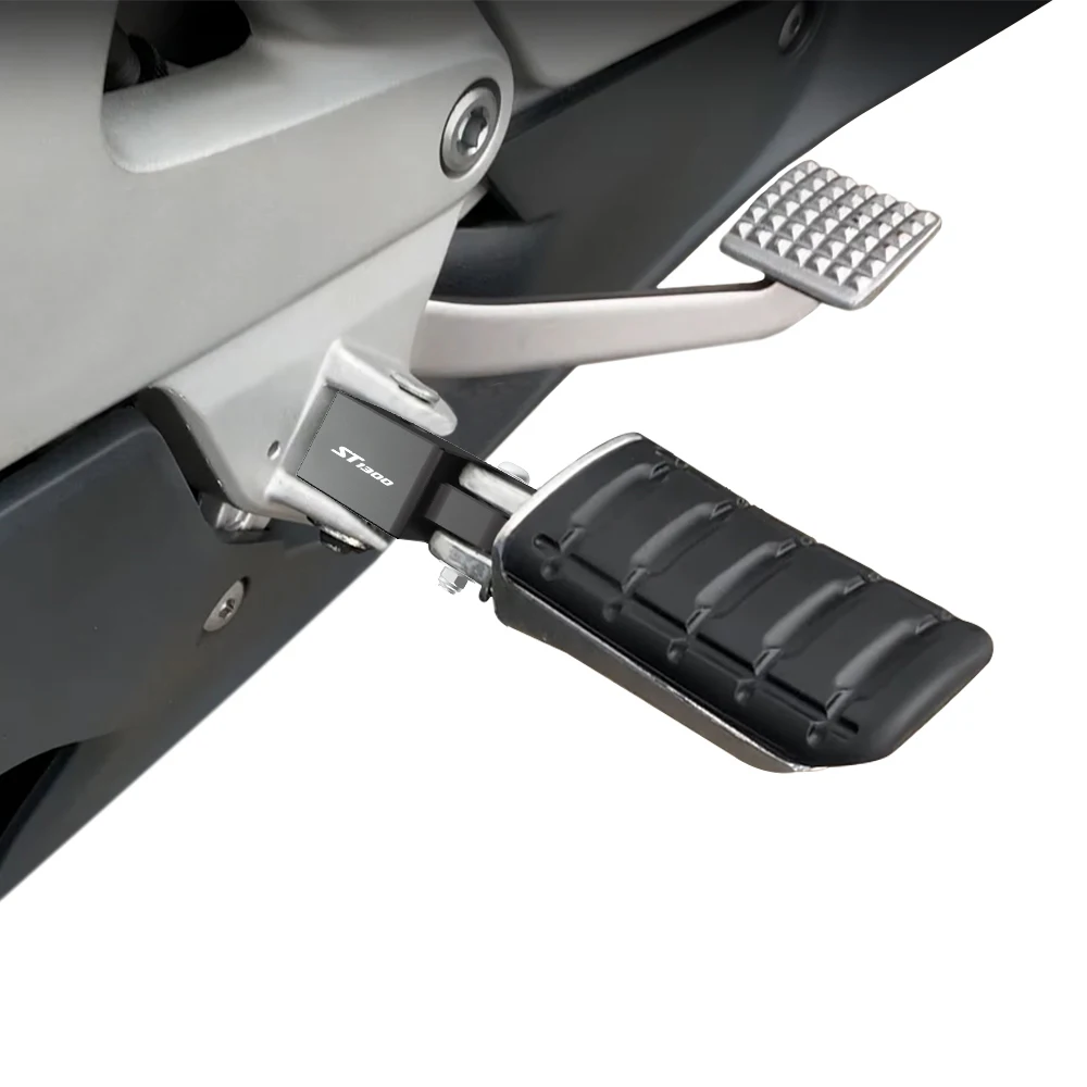Motorcycle Rider Foot Pegs Aluminum Front Footpeg Lowering Relocation Brackets Fit For ST1300 2003-2013 2014 2015 2016 2017 2018
