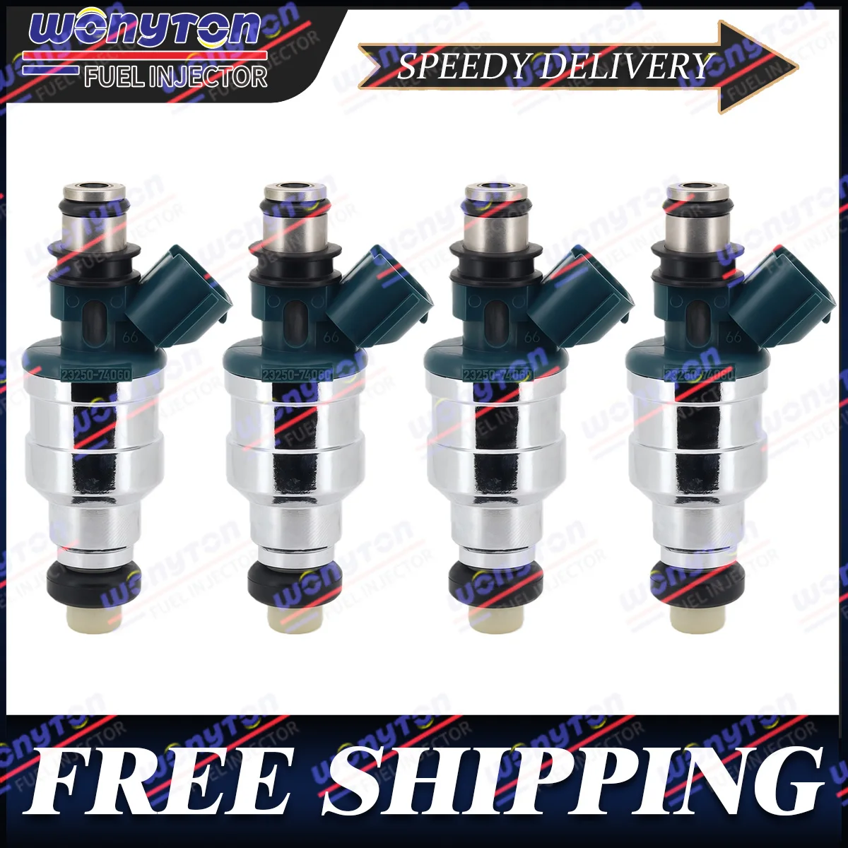 4Pcs 23250-74060 Fuel Injectors Nozzle For Toyota Camry 2.0L 3S-FE 1987-1992