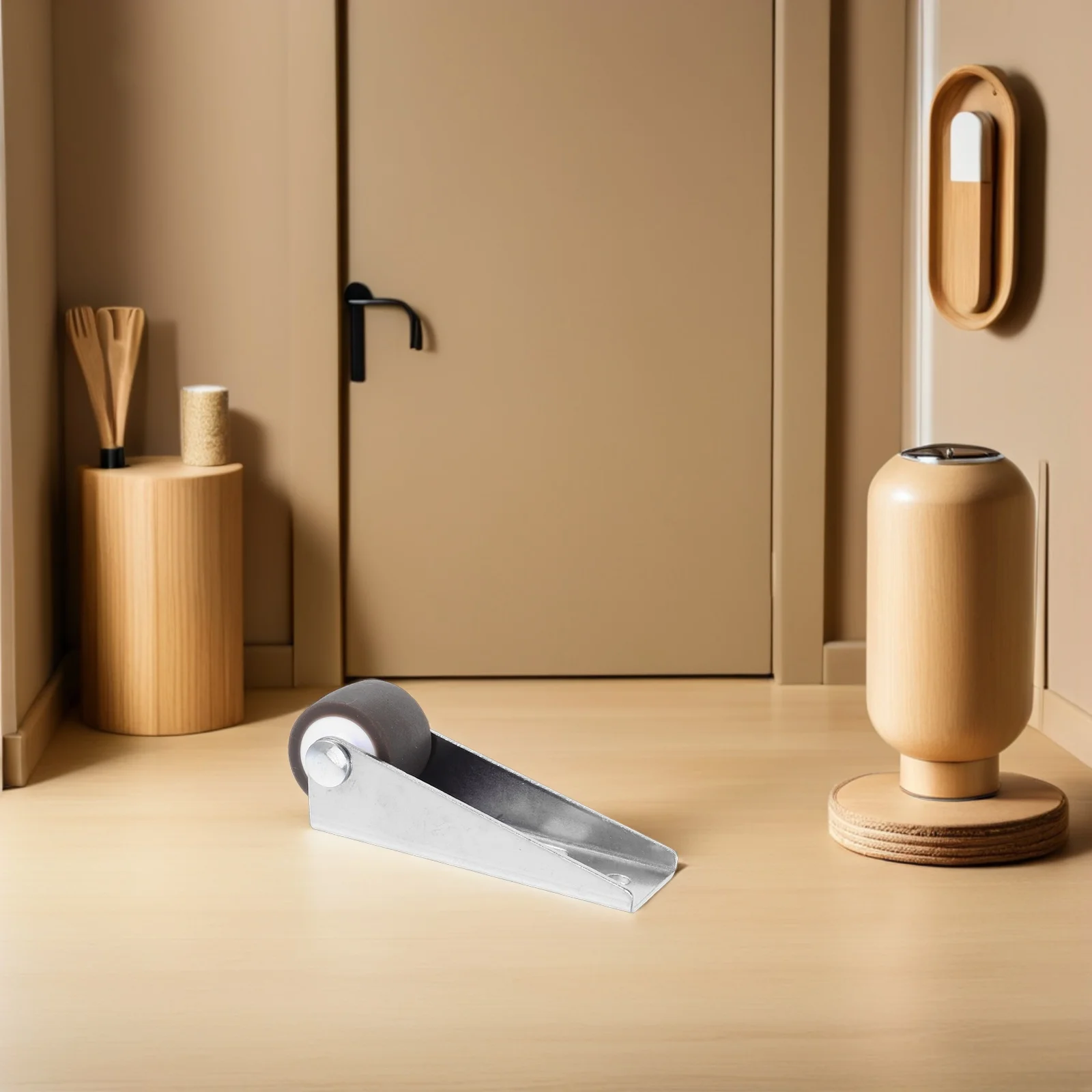 

4pcs Door Bottom Support Wheel 0.8 Inch Rubber Mute Casters Side Mounted Small Roller For Sliding Barn Wardrobe Gate Cabinet