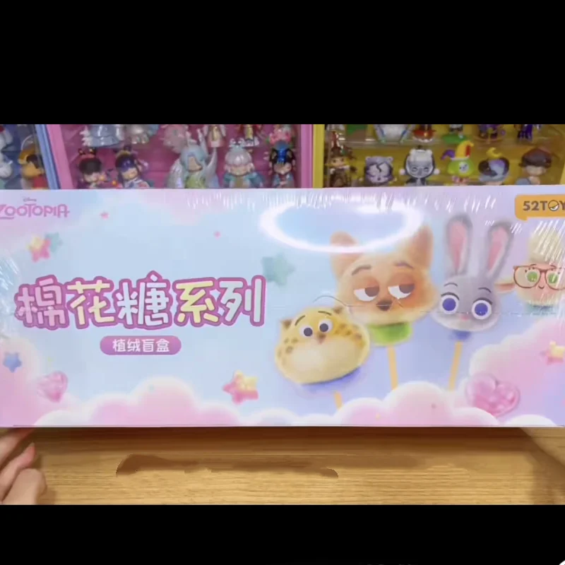 

Kawaii Disney Zootopia Cotton Candy Series флокированная игрушка слепая коробка фигурка Kawaii модные игрушки мультяшные куклы украшения подарок на Хэллоуин